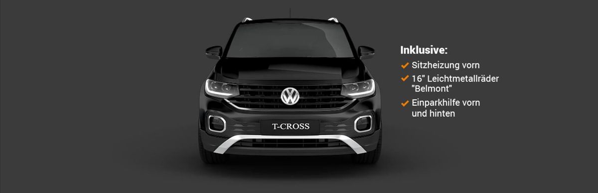 Den VW T-Cross jetzt bei Sixt Neuwagen sichern