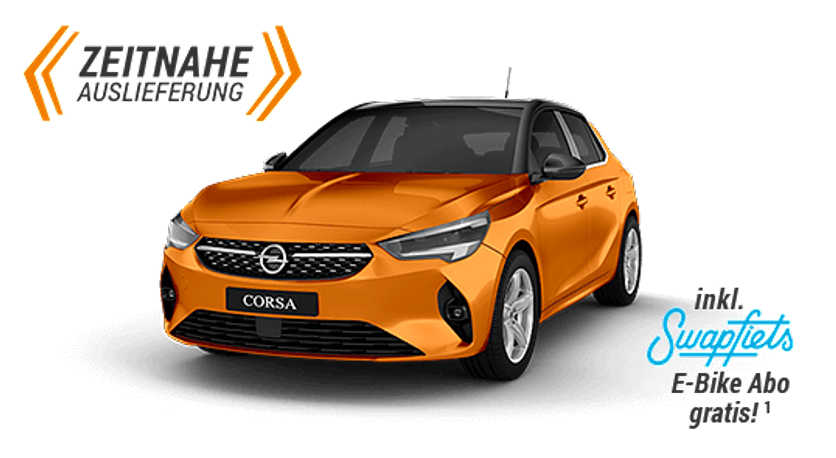 Opel Corsa inkl. E-Bike Abo sichern